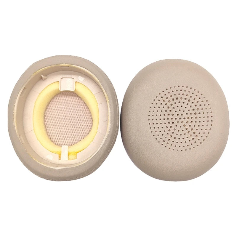 1Pair Leather Ear Pads for Jabra 45H Evolve2 65 Headphone Elastic Foam Earpads Ear Pads Sponge Cushion Replacement P9JD