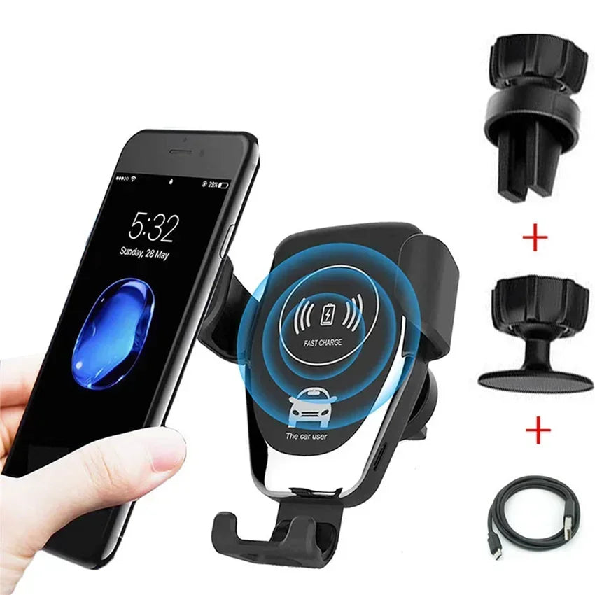 30W Wireless Chargers Fast Car For iPhone 16 15 14 13 12 Pro XS Max XR Samsung Xiaomi Wireless Charging Phone Car Holder Charger