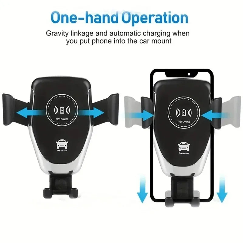 30W Wireless Chargers Fast Car For iPhone 16 15 14 13 12 Pro XS Max XR Samsung Xiaomi Wireless Charging Phone Car Holder Charger
