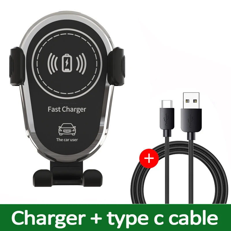 30W Wireless Chargers Fast Car For iPhone 16 15 14 13 12 Pro XS Max XR Samsung Xiaomi Wireless Charging Phone Car Holder Charger