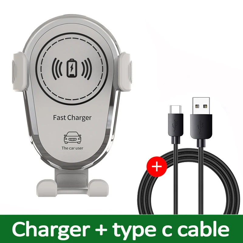 30W Wireless Chargers Fast Car For iPhone 16 15 14 13 12 Pro XS Max XR Samsung Xiaomi Wireless Charging Phone Car Holder Charger