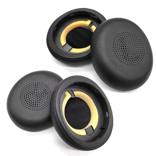1Pair Leather Ear Pads for Jabra 45H Evolve2 65 Headphone Elastic Foam Earpads Ear Pads Sponge Cushion Replacement P9JD
