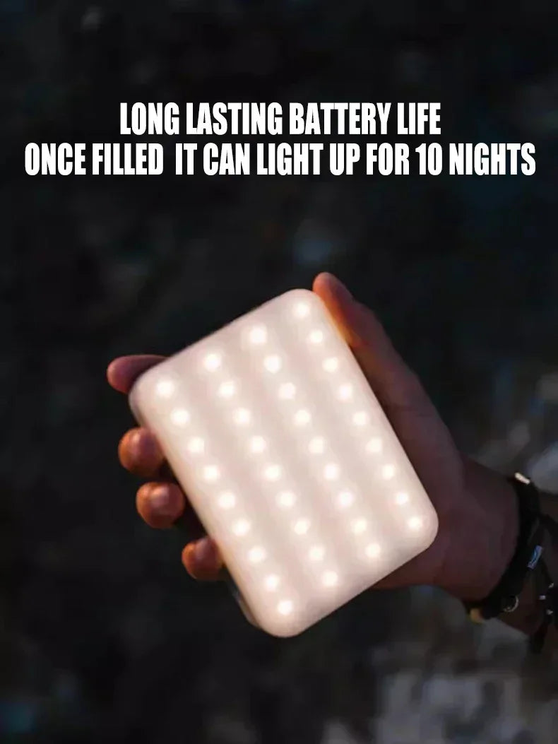 4000MaH Camping Lamp Portable Hanging Tent Light Solar PowerRechargeable Power Bank Work Lantern For Outdoor Camping BBQ Party