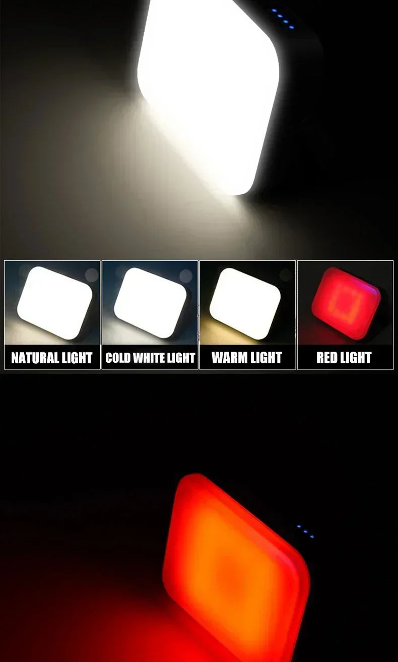 4000MaH Camping Lamp Portable Hanging Tent Light Solar PowerRechargeable Power Bank Work Lantern For Outdoor Camping BBQ Party