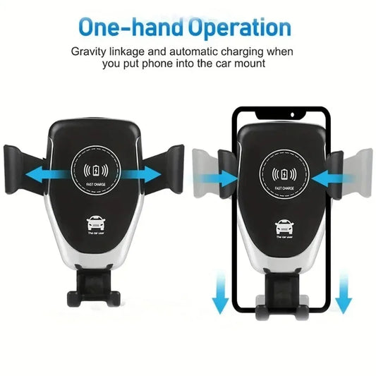 30W Wireless Chargers Fast Car For iPhone 16 15 14 13 12 Pro XS Max XR Samsung Xiaomi Wireless Charging Phone Car Holder Charger